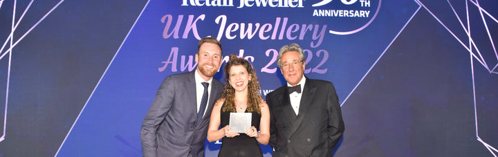 Emerging designer Genevieve Schwartz wins Dimexon award at the UK Jewellery Awards